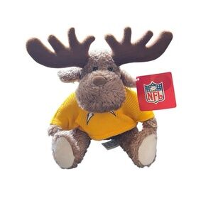Official NFL Licensed Hunter Plush Chargers Moose Stuffed Animal NWT